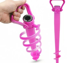 Skėčio Pagrindas Plastikinis Varžtas 39cm Rožinis