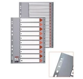 Skiriamieji lapai Esselte PP, A4, A-Z raidės, plastikiniai