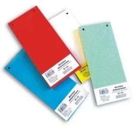 Skirtukai dokumentams SMLT kartoniniai 11x23,5cm  50vnt. žali