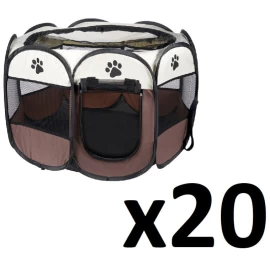 Skirtukas šunims Ir Katėms 74x74x43cm - Rudas X 20