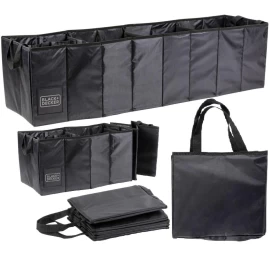 Sklendžiamas Organizatorius 4 Skyriai 110x30x30cm Black + Decker