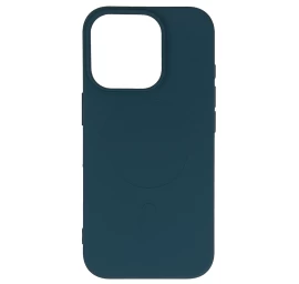Skystas Silikoninis Dėklas Magsafe Iphone 16 Pro Max - Tamsiai Mėlynas