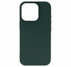 Skystas Silikoninis Dėklas Magsafe Iphone 16 Pro Max - Tamsiai žalias