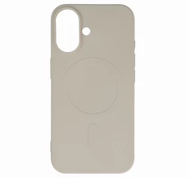 Skystas Silikoninis Dėklas Magsafe Iphone 16 - Smėlio Spalvos