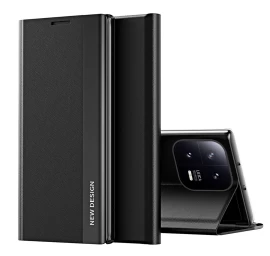 Sleep Case Pro Dėklas Xiaomi 13 Lite Su Atlenkiamuoju Dangteliu Ir Juodu Stovu