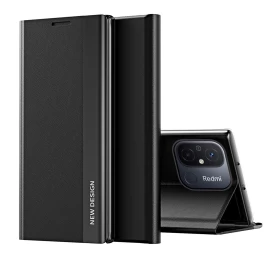 Sleep Case Pro Dėklas Xiaomi Redmi Note 12 Pro / Poco X5 Pro 5g Su Atlenkiamu Stoveliu Juodas