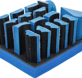Šlifavimo blokų rinkinys su velcro | 16 vnt. (74365)