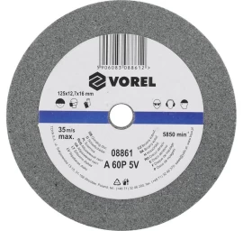 Šlifavimo diskas | grubaus tipo | 125X12.7X17 mm (08861)