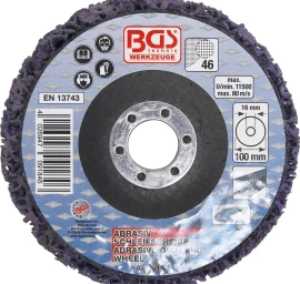 Šlifavimo diskas su abrazyvine medžiaga 100 x 16 mm, mėlynas (9183)
