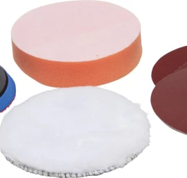 Šlifavimo ir poliravimo rinkinys | Ø 125 mm | 6 vnt (8592)
