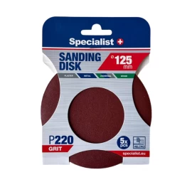 Šlifavimo popierius SPECIALIST+ P220, 125mm 5vnt.
