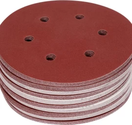 Šlifavimo popierius {velcro) | 6 skylės | 150 mm / P180 | 50 vnt. (YT-834587)