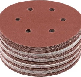 Šlifavimo popierius {velcro) | 6 skylės | 150 mm / P80 | 50 vnt. (YT-834583)