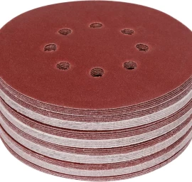 Šlifavimo popierius {velcro) | 8 skylės | 150 mm / P120 | 50 vnt. (YT-834595)