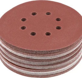 Šlifavimo popierius {velcro) | 8 skylės | 150 mm / P150 | 50 vnt. (YT-834596)