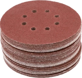 Šlifavimo popierius {velcro) | 8 skylės | 150 mm / P40 | 50 vnt. (YT-834591)