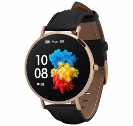 Smartwatch Garett       Verona gold-black leth