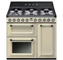 SMEG dujinė viryklė su 3 elektrinėmis orkaitėmis TR93P