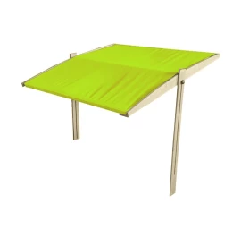 Smėliadėžės stogelis 140x140 cm, žalias