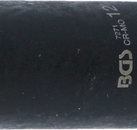 Smūginė galvutė ilga | šešiakampė | 6,3 mm (1/4) | 12 mm (7271)