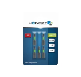 Smūginiai antgaliai HOGERT HT1S125 1/4, 5vnt
