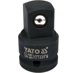 Smūginis adapteris | vidinis kvadratas 12,5 mm (1/2) - išorinis kvadratas 20 mm (3/4) (YT-1067)