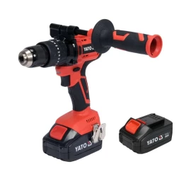 Smūginis suktuvas-gręžtuvas YATO YT-82791 | brushless | Li-ion | 18V | 75Nm | du akumuliatoriai