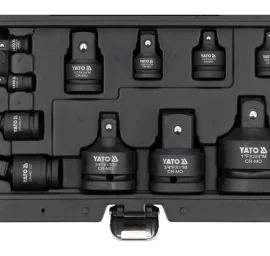 Smūginių adapterių ir šarnyrų / kardanų rinkinys | 6.3 mm (1/4) - 25 mm (1) | 11 vnt. (YT-10646)