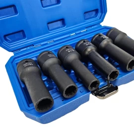 Smūginių ilgų galvučių rinkinys E-Type ir 12 kampų | 20 mm (3/4) | 6 vnt. (SK3410)