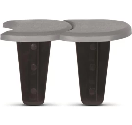 Sodo Apvadas Palisada Plokščias Dvigubas Kubas 3,8 M Akmuo Pilkas