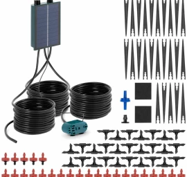 Sodo Drėkinimo Sistema Saulės Energijos Automatinė 50 Lašintuvų 10 M 1,6 W