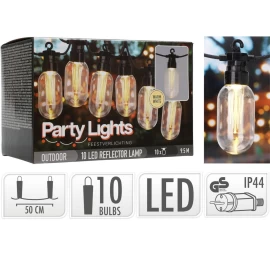 Sodo Girlianda šalis šviesa 10led Edison