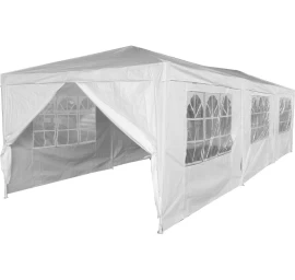 Sodo Maitinimo Palapinė Pe 9x3m + 8 Sienos Balta