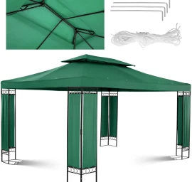 Sodo Paviljonas Pavėsinė Sulankstoma Palapinė 3 X 4 X 2,6 M žalia