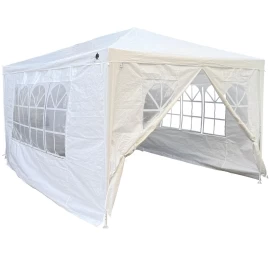 Sodo Paviljono Palapinė 3x4x2,5 M Balta Saska Sodas