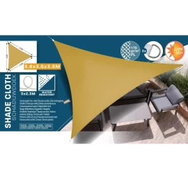 Sodo Skėčių Nuo Saulės Trikampis 3,6x3,6x3,6m Orcha Yellow