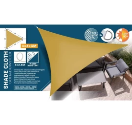 Sodo Skėčių Nuo Saulės Trikampis 3x3x3m Orcha Yellow