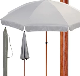Sodo Skėtis 220 Cm Pilkos Spalvos