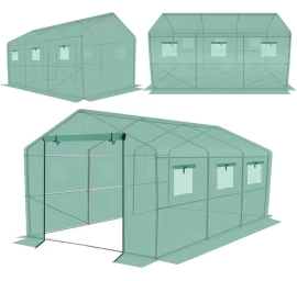 Sodo Tunelis 200x350x200cm Pe Konstrukcija žaliausia Peleno