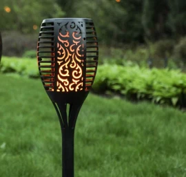 Sodo žibintas su saulės baterija BIG TORCH SOLAR