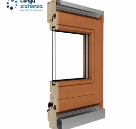 Medinės terasos durys: Softline 68 (Sulankstomos)
