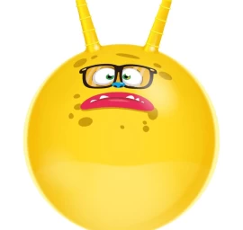 šokinėjantis Kamuolys Su Ragais 45 Cm Geltonas