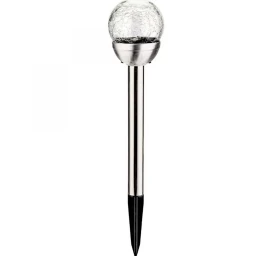 Solar Lamp Glass Ball 7.5x34cm Rgb