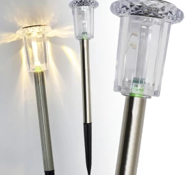 Solar Lamps Cristal Inox 5.5x33cm