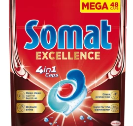 Somat Excellence 4-in-1 Indų Ploviklio Kapsulės, 48 Vnt.
