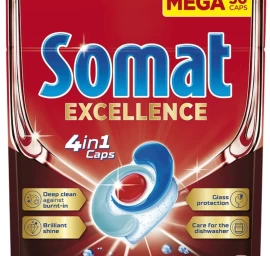 Somat Excellence 4in1 Indų Ploviklio Kapsulės, 50 Vnt.