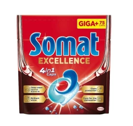 Somat Giga+ Excellence 4in1 Tabletės Indų Plovimui, 75 Vnt.
