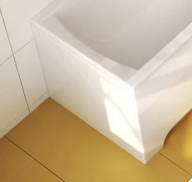 Šoninė apdailos plokštė universali 80, sniego baltumo su tvirtinimo komplektu