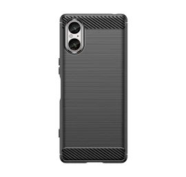 sony Xperia 5 V Korpusas Carbon Case - Juodas