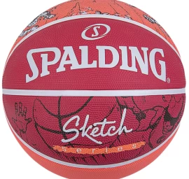 Spalding Sketch Jump Krepšinio Kamuolys R.7 Red Orange